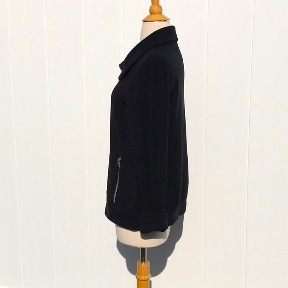 NWT Calvin Klein Black Zip Front Performance Fleece Jacket Size Medium - Picture 6 of 14